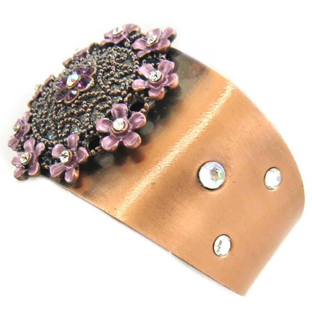 Les Trésors De Lily [G4210] - Pink 'Rosalie' Designer Bracelet