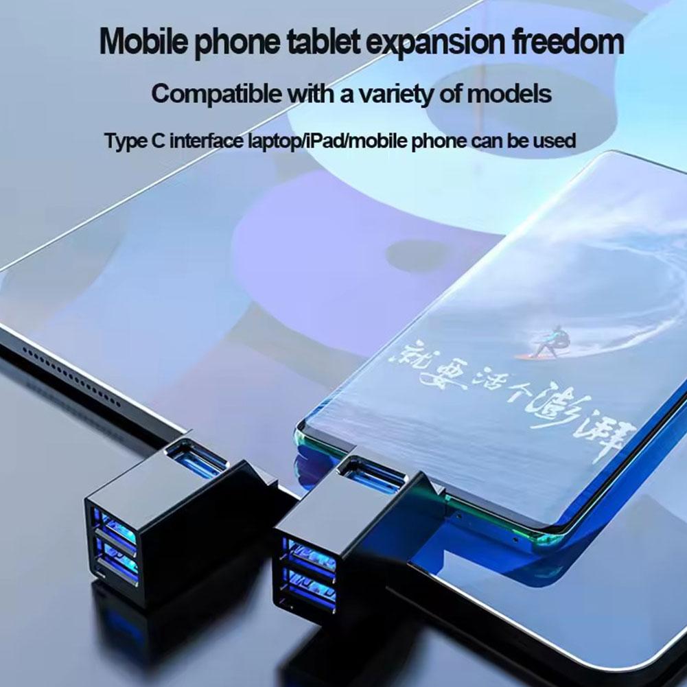 USB 3.0 HUB Adapter Extender Mini Splitter Box 1 To 3 Ports Data Transfer High Speed USB2.0 Hub For PC Laptop U Disk Card Reader