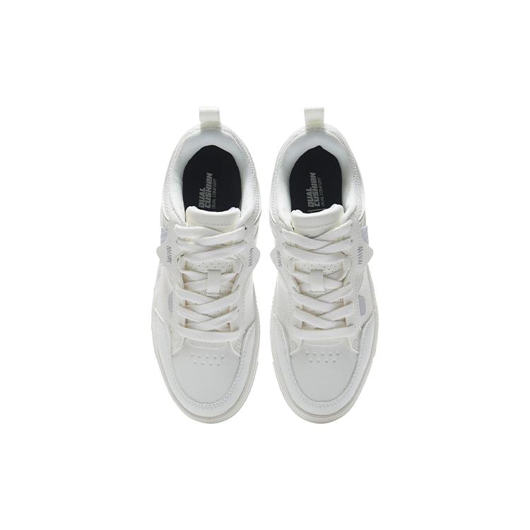 New LiNing ACE Anti Slip Wear Resistant Low Top Skateboard Shoes Women's Snow White AGCR236-1