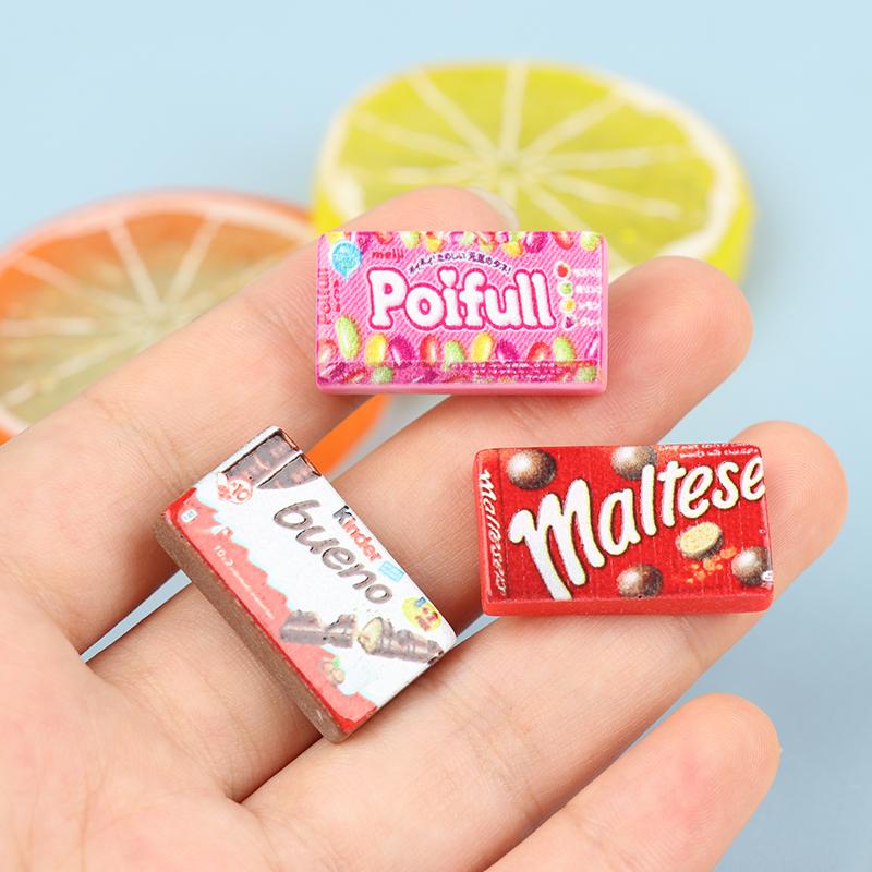 Dollhouse Miniature Accessories Kitchen supermarket food Model Simulation Ice Cream Pretend Play Early Educational Children Toy