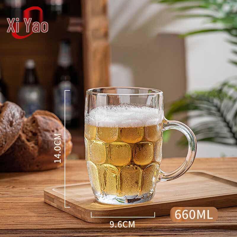 Creative Handle Glass Mugs