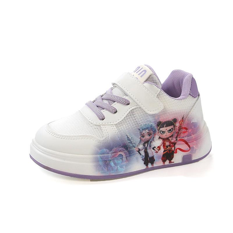 Nezha Casual Shoes for Children and Young Children Sports Cartoon Sneakers Shoes Non-slip Children's Sneakers Sports Shoes