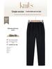 2024 Women's Fleece-Lined High Waist Plus Size Warm Pants for Middle-Aged and Elderly – Autumn/Winter Casual Wear