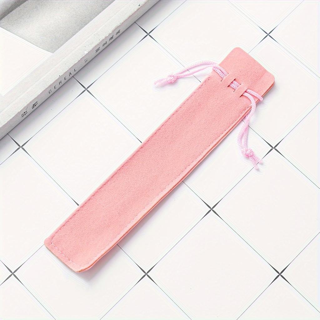 Luxury Crystal Pencil Cases - Double-Sided, Thick Plush Fabric Storage Bags for Copper & Fountain Pens