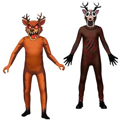 Bambini Ragazzi Ragazze 99 Notti Nella Foresta Stampa Maniche Lunghe Tuta Maschera Set Costumi Cosplay di Halloween vestiti in saldo