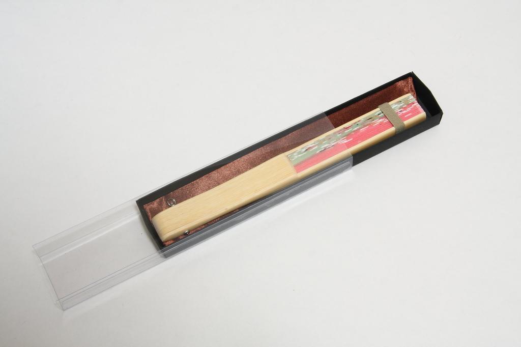 [Hasegawa] Women's Silk Fan with Fan Case, Boxed (Cherry Blossom Pink)