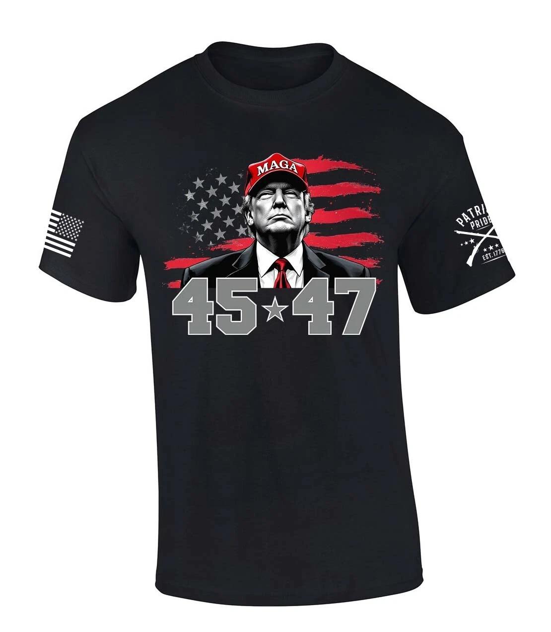 Trenz Shirt Company Trump 45 47 Making America Great Again Short sleeve T-Shirt 3XL