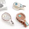 1pc Cute and Creative Sports Tennis Racket Accessories Clip On Disc Hair Shark Clip On Hair Accessories