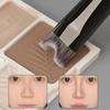 Pinceau de Maquillage pour Contouring du Nez en Forme de U à Double Extrémité Idéal pour Ombrer et Illuminer le Visage Outil Cosmétique Essentiel