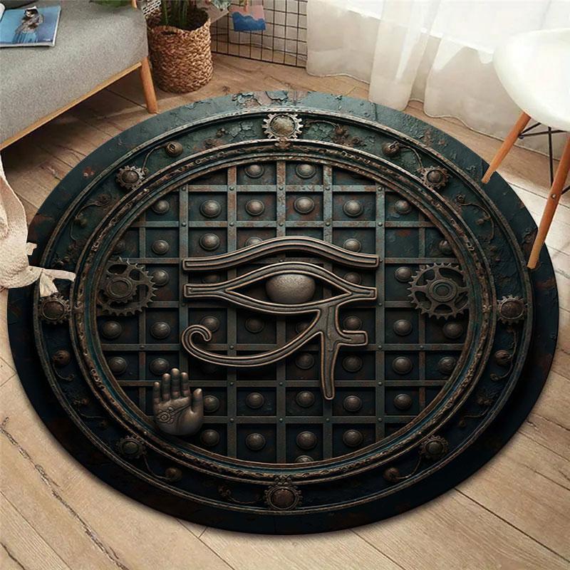 

Rustcreatures Round Area Rug,Carpet Rug for Living Room Bedroom Sofa Playroom Decor,Non-slip Floor Mat 80cmx80cm