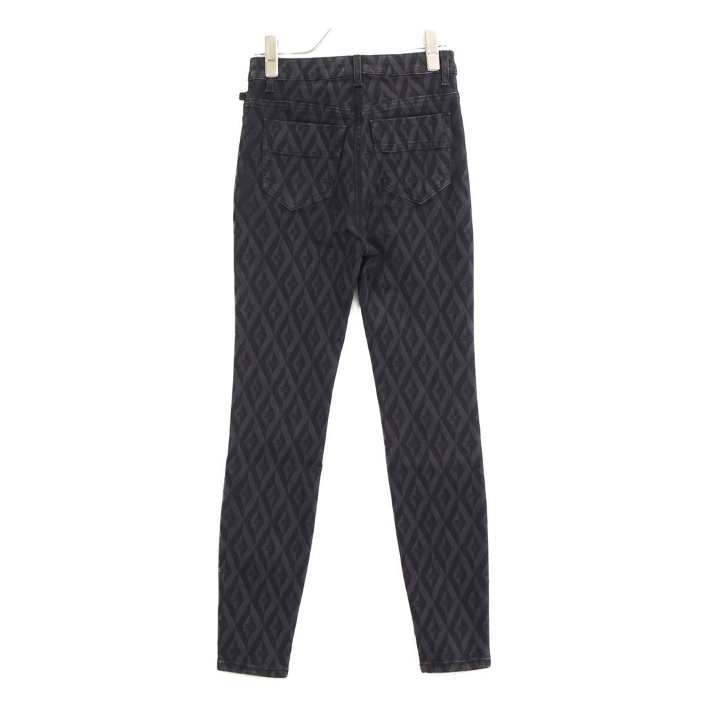 elisabetta franchi [Excellent Condition] PJ16D36E2 All-Logo Skinny Jeans/ Bottoms 25 blackUsed