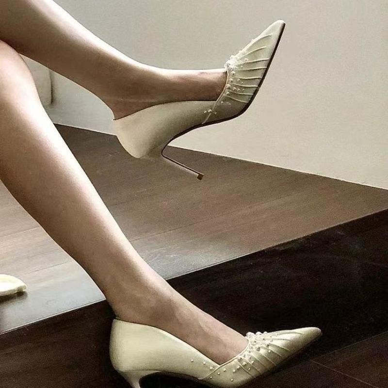 Hot Selling 2025  new Women Shoes Decoration Pointed Toe Women Sandal High Heel Shoes for Women Cover Toe Stiletto Ladies Shoe