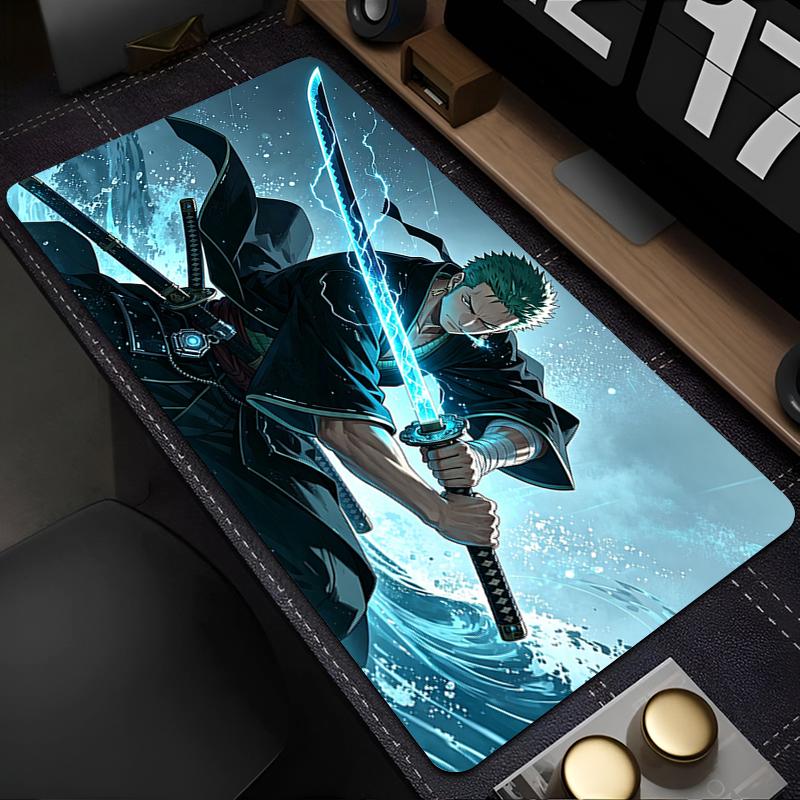 New Anime Mouse Pads Computer Accessories Speed Mousepad Designed Specifically Xxl Gaming Keyboard Mat One Piece Zoro Mouse Mat