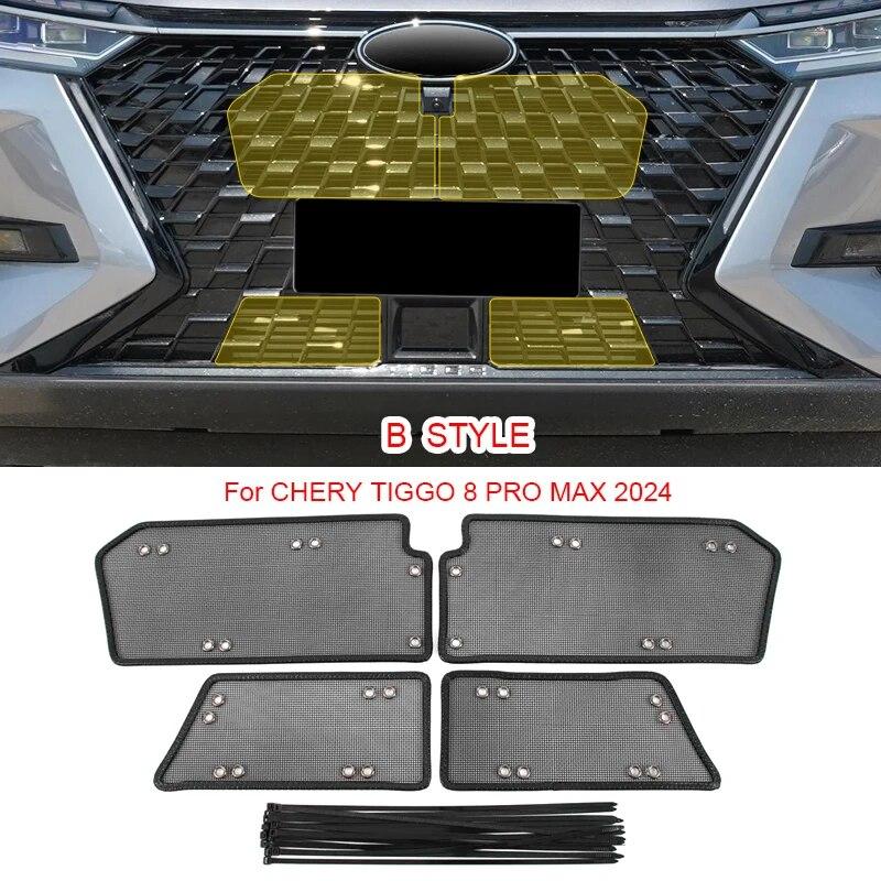 4PCS Auto Insekten-proof Lufteinlass Schutz Abdeckung Airin Einsatz Net Vent Racing Grill Filter Für CHERY TIGGO 8 PRO MAX 2020-2025