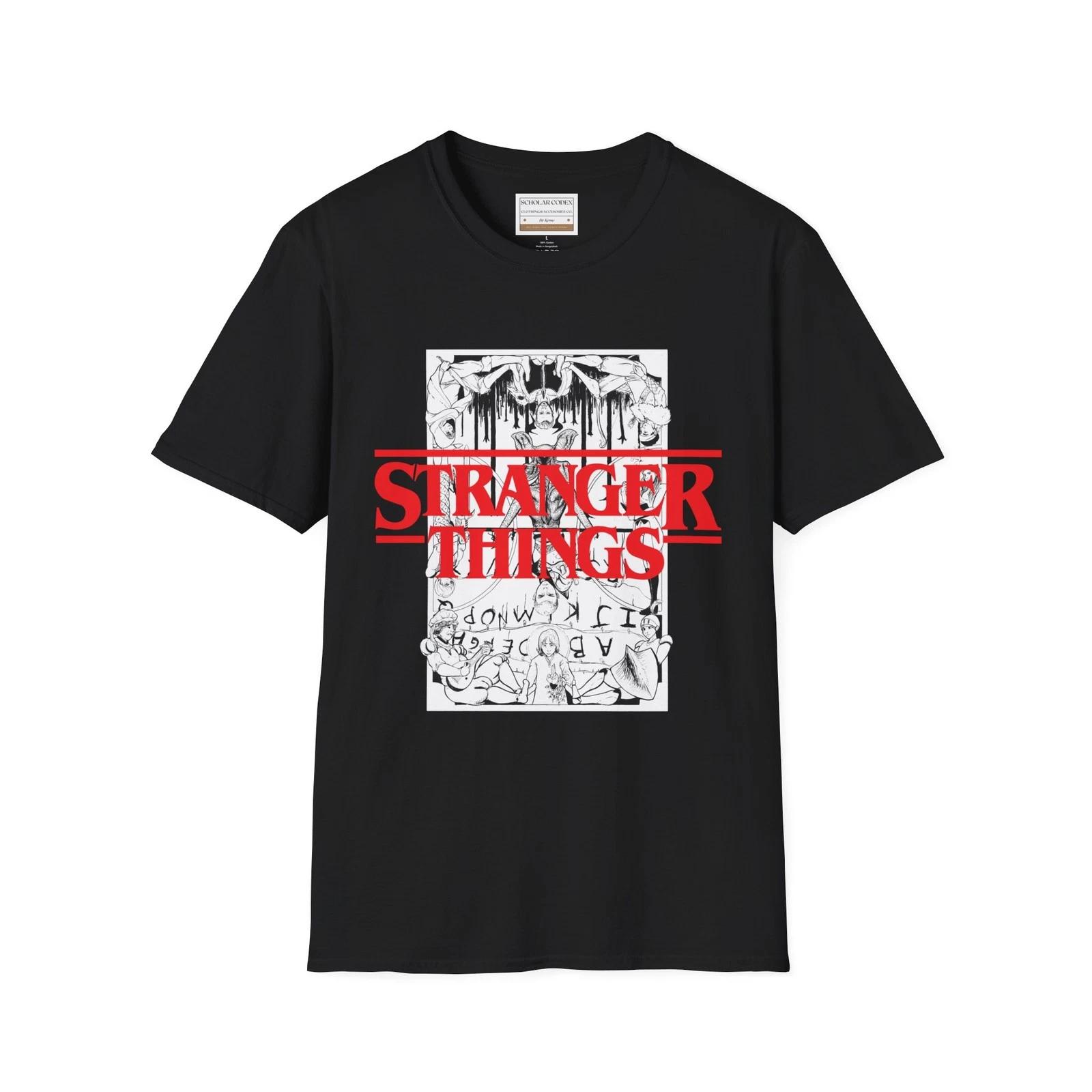 Stranger Things Demogorgon 100% Cotton T-shirt Mens Tees Top | Retro Logo, Movie Style, Horror Tee S