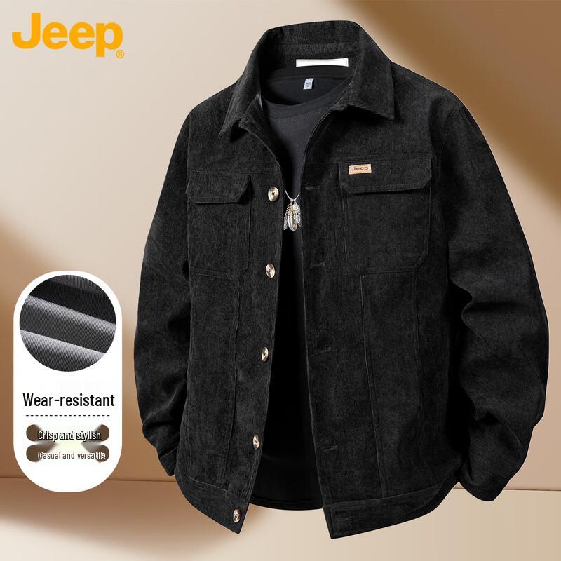 

Jeep Men s American Retro Corduroy Work Jacket M