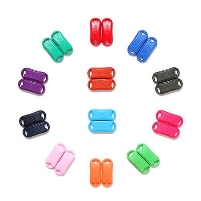 2 peças/par Cadarços Elásticos com Fivela Cadarços para Tênis Acessórios para Cadarços Trava de Cadarço de Plástico Kit para Tênis Esportivo Decoração para Tênis AF1