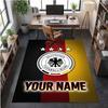 Crystal Velvet Rug Germany national football team Print Custom Name Text Floor Mat Home Decor