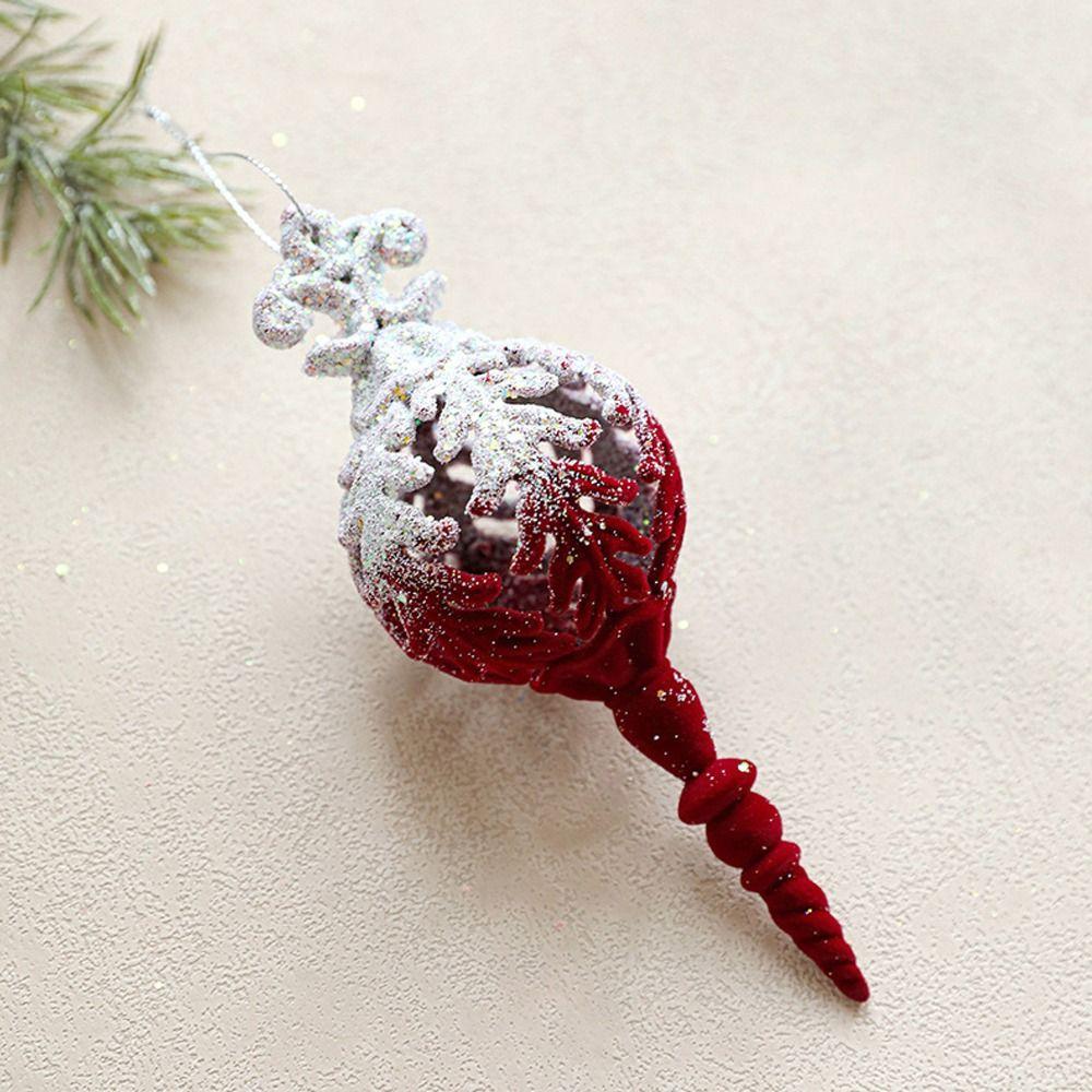 Red Christmas Snowfall Deer Pendant Plush Merry Christmas Decor  Children Gifts