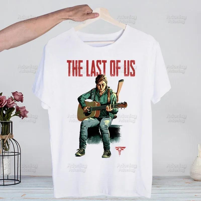 

The Last of Us Joel Ellie Harajuku T-shirts Summer Unisex Hip Hop Funny Print Tshirt Streetwear T Shirt Short Sleeve Tee Top Shirt 4XL