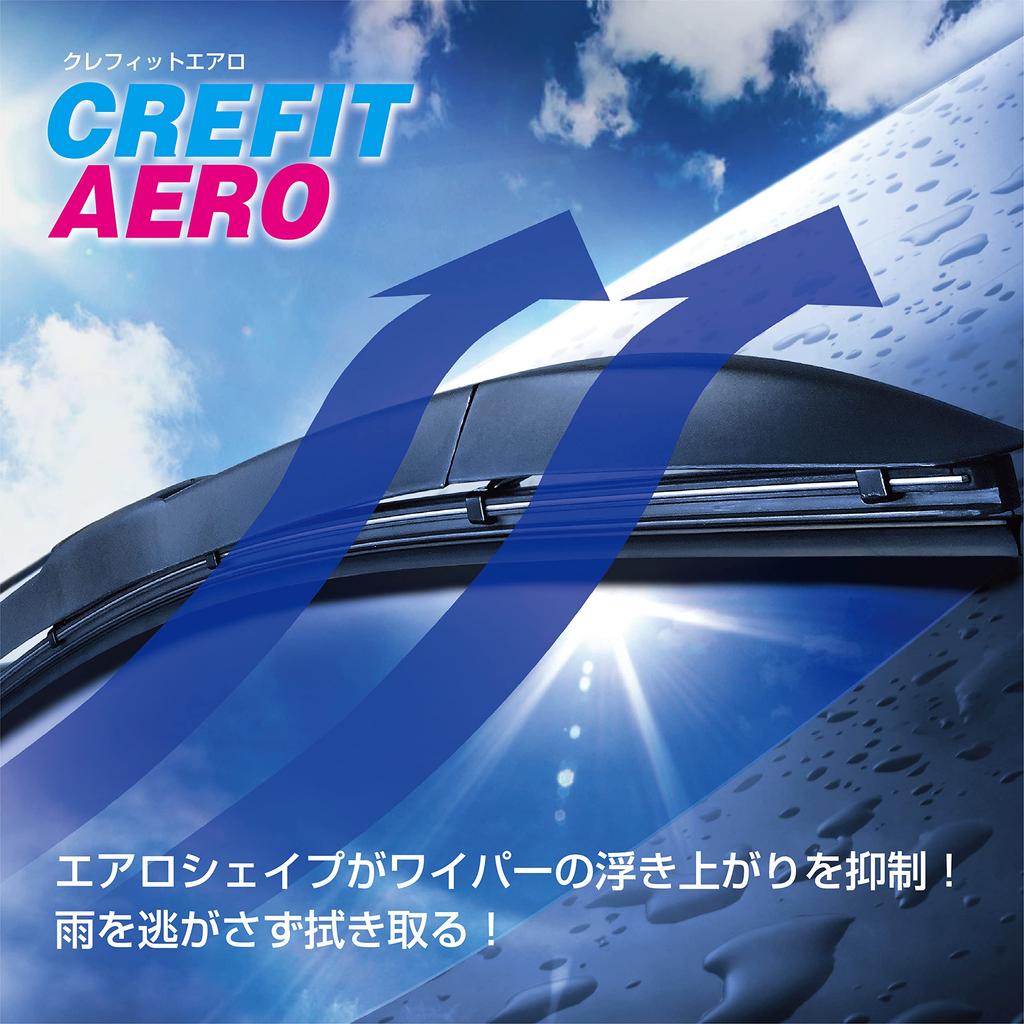 PIAA 650mm Wiper Blades (Crefit Aero) with Manufacturer-Quality Graphite Coated Rubber, Replaceable, 1 Blade, Part Number 97, CFAG65