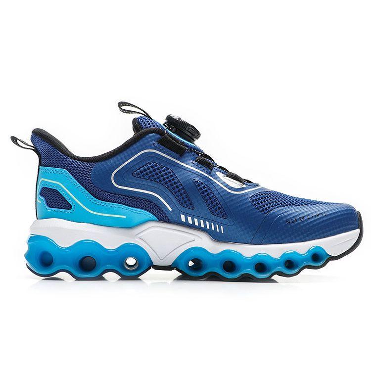 Anta Kids Energy Ring Lightweight Non-Slip Waterproof Wear-Resistant Low-Top Running Shoes Kids Running Shoes Blue Green 312225535-3