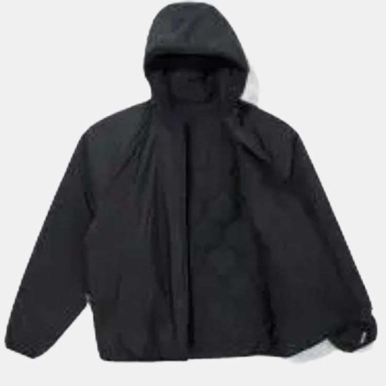 New Era Solid Color Casual Zip-Up Hoodie Men jackets Black 13338540