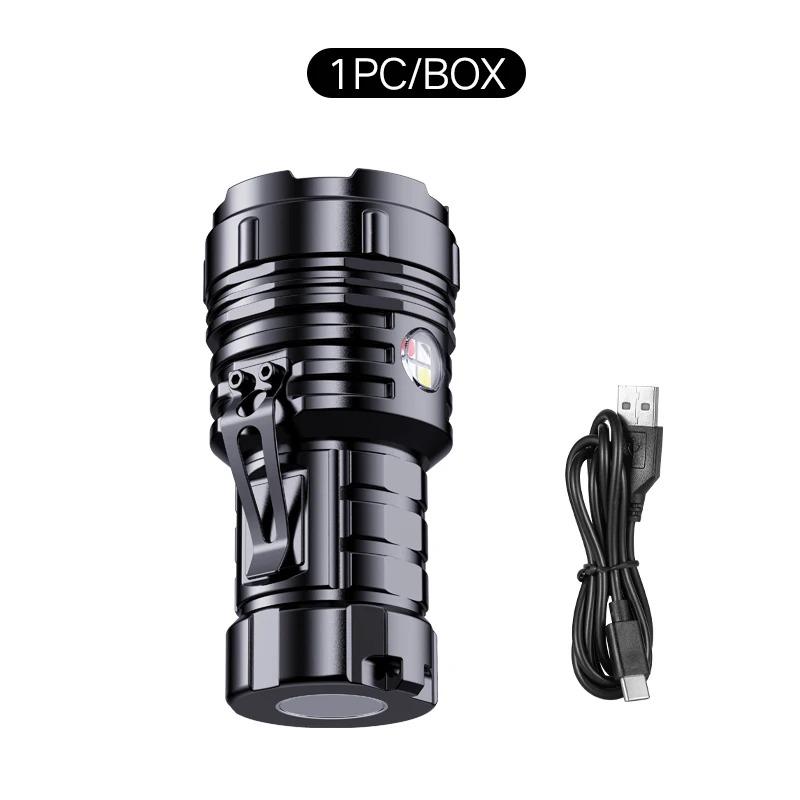 

Мини Яркий Фонарик Перезаряжаемый Магнитный Зажим Маленький Фонарь 12 Режимов Многофункциональный Рабочий Свет Портативная Уличная Аварийная Лампа Upgraded Version 1pc