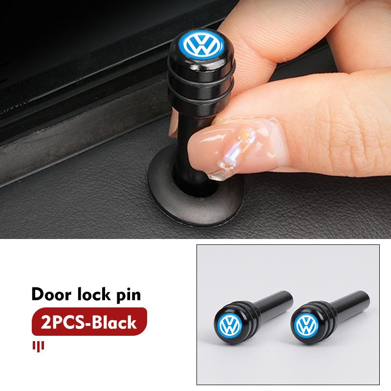 T27Car Door Lock Pin Knob Pull Security Insurance Accessories For Volkswagen VW Scirocco Passat Polo B5 B6 B7 CC Tiguan Sharan