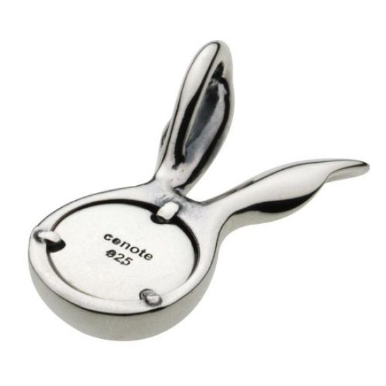 [Cenote] Eyeball Rabbit Pendant, Green [Silver 925 Accessory] P0575c