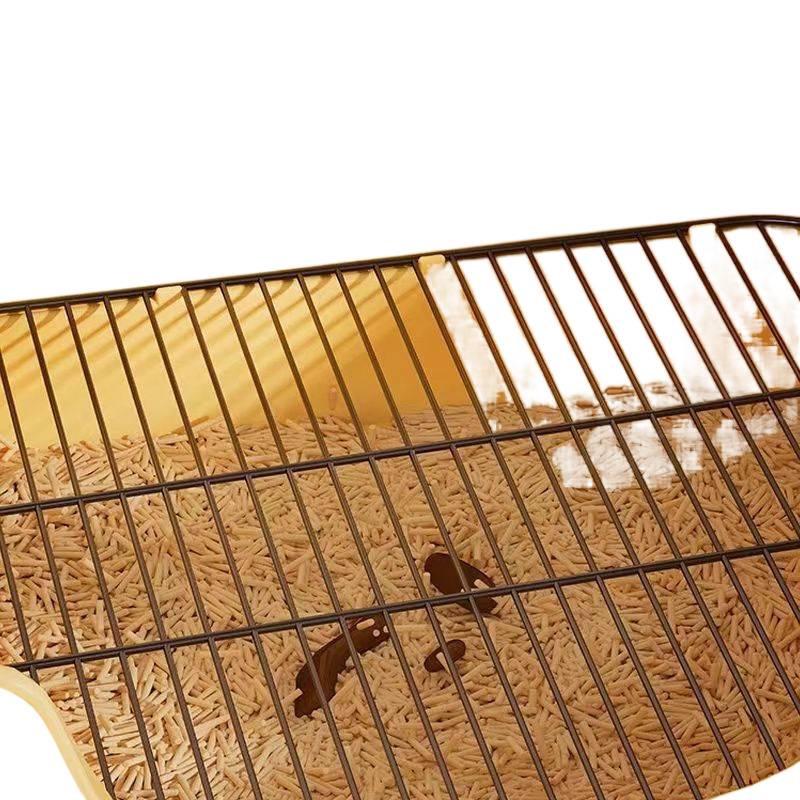 Stainless Steel Pet Toilet for Large and Medium Dogs - Anti-Step Design for Easy Cleaning.