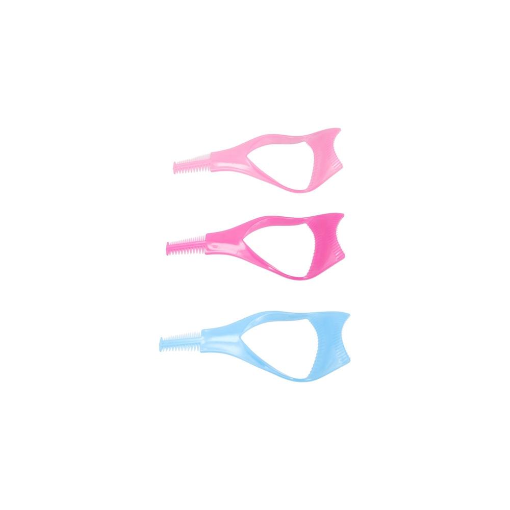 

3 In 1 Mascara Shield Guard Plastic Eyelash Comb Useful Eyelash Tools Ladies синій
