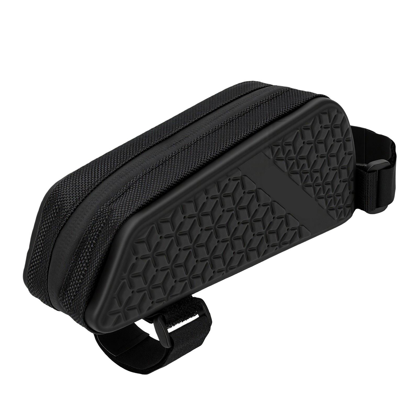 Bicycle Top Tube Bag EVA Hard Shell Rainproof Bike Frame Bag with Inner Compartments Large Capacity for Mountain Road