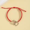 Handmade Braided Alloy Sports Fan Bracelet Baseball Basketball Soccer Team Support Unisex Wristband Jewelry