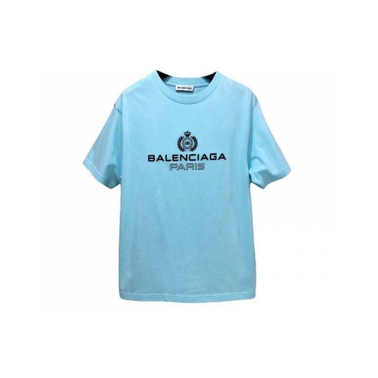 Balenciaga SS21 T Shirt Women's Blue 594599TGV601468