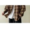 Camisa de Manga Larga Vintage Estilo Japonés para Hombre Holgada Casual