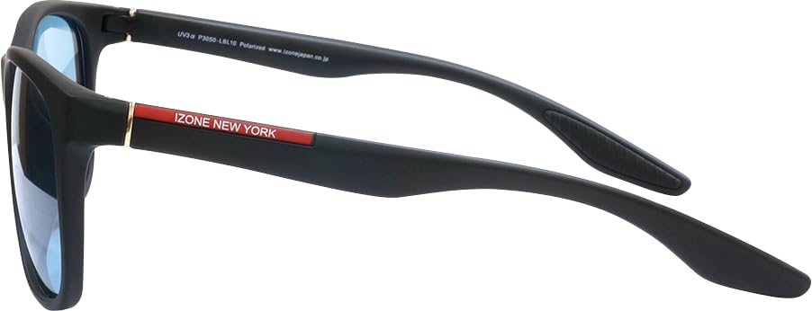 iZONE Polarized Sunglasses with for and Golf UV3 (P3050-LBL10) Sports, Driving, Fishing, (Matte Gray-Light Blue)