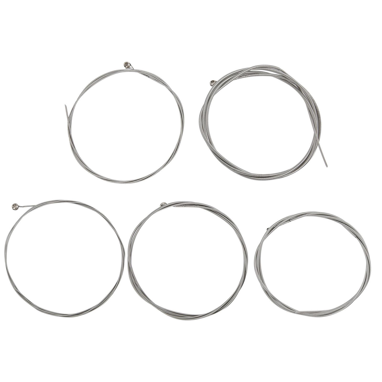 

Струны для электрической бас-гитары, 5 струн, стальной сердечник, обмотка из никелевого сплава, никелированный шариковый наконечник