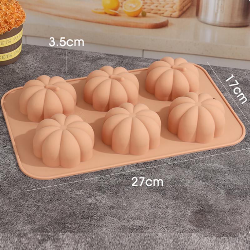 Big Pumpkin Cake Pan Silicone Mold Halloween Pumpkin Shaped Mold Thanksgiving Harvest Baking Cookie Candle Mold
