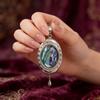 Vintage Copper Shell Pendant Box For Handmade Necklace Jewelry Making