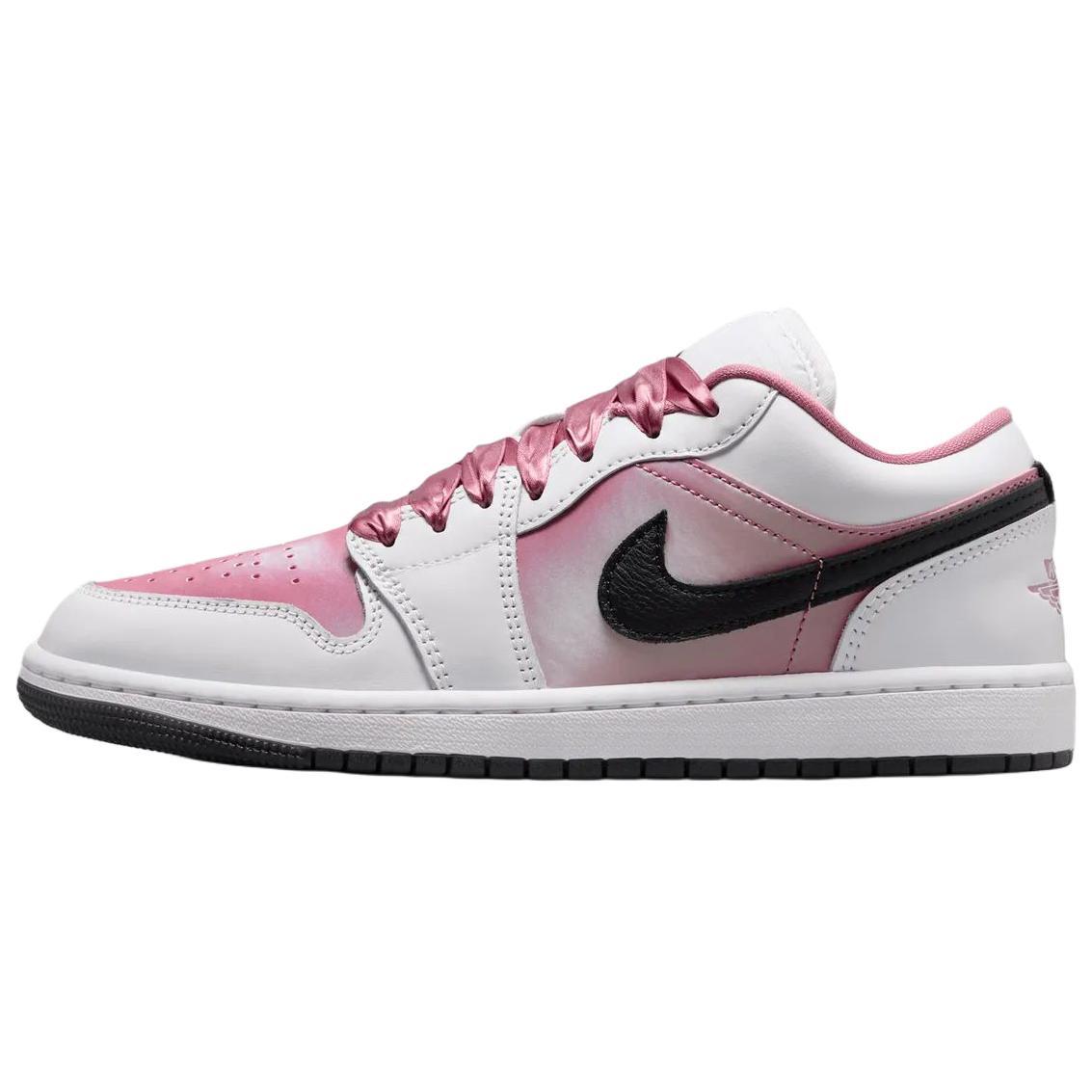 Jordan Men's Black/White/Pink Air 1 Low Se Desert Berry Wo Sneakers Io0668-100 Cm