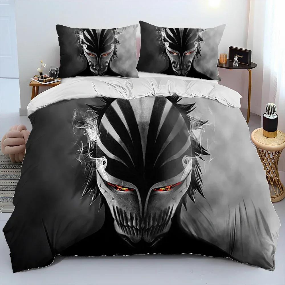 3D Anime Bleach Japan Cartoon Bedding Set Bedroom Soft Modern Bedspreads Comefortable Duvet Cover Quilt Cover And Pillowcase