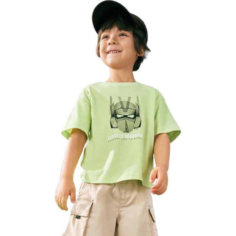 Balabala Boys' Cartoon Print Short Sleeve T-Shirt
