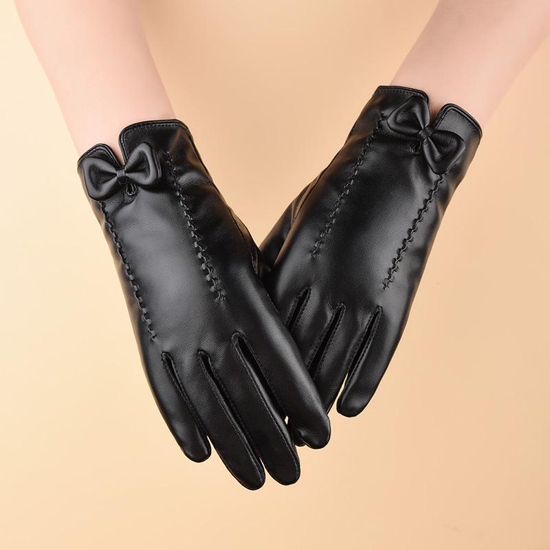 Men's Winter Waterproof Leather Gloves: Fleece-Lined, Windproof, Touchscreen-Compatible for Riding