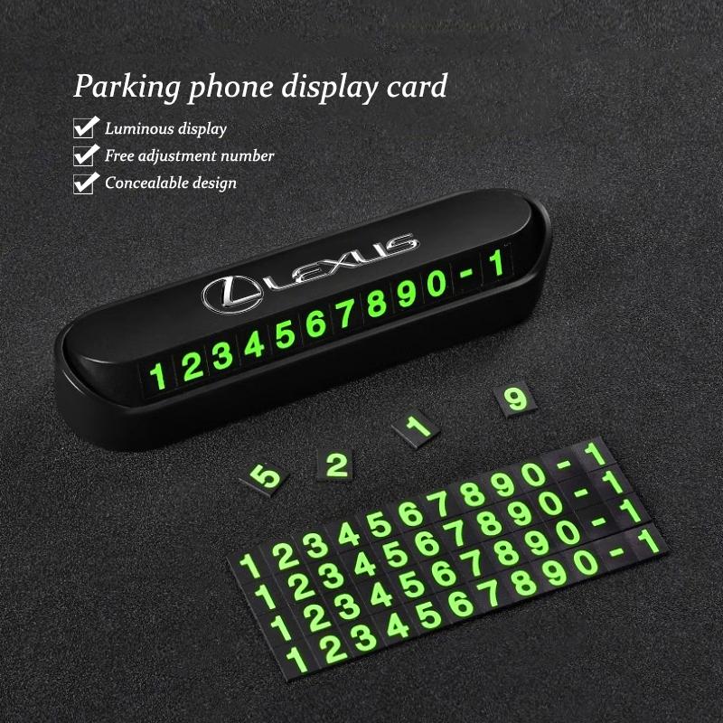 Auto Temporäre Parkplatz Telefonnummer Karte Zubehör Für Lexus GS IS LS500h ES260 ES300h RX350h NX260 UX260 LM LC RZ450e TX RC