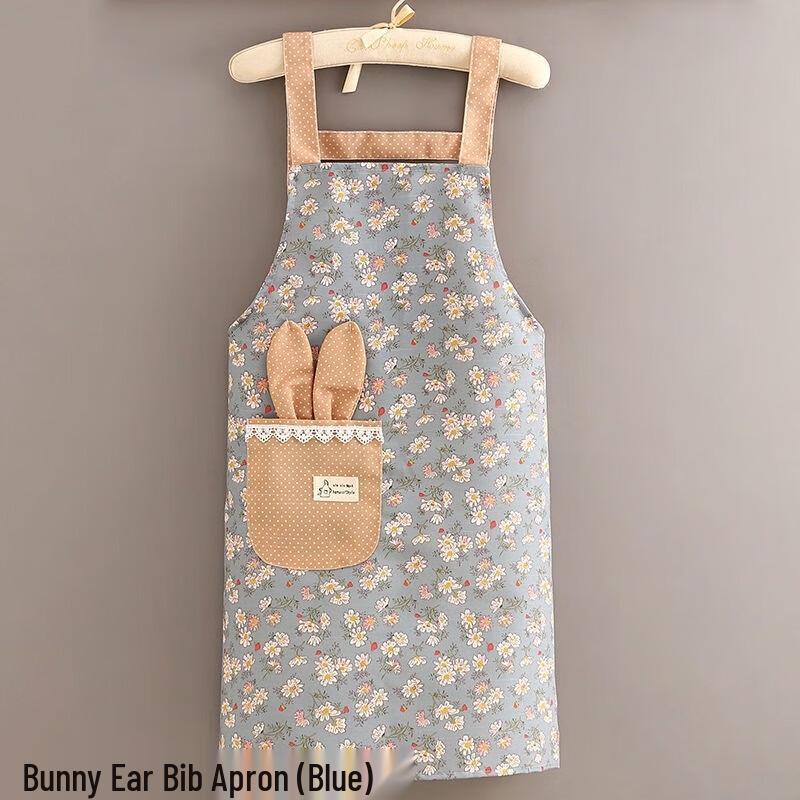 Rabbit Ear Strap Canvas Apron