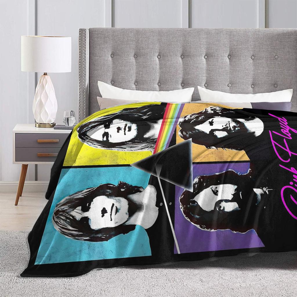 Floyded Rock Me Pinks Blanket Quality Soft Throw Blanket Winter Decorative Living Room Graphic Bedspread