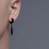 Feather Pendant Ear Clip - High-end Non-ear-hole Earrings for Men, Rugged and Cool Ear Bar Clasp