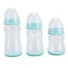 3Pcs Baby Bottle Set PP Silicone Soft Safe Anti Drop Newborn Feeding Bottle 180 240 300ml Green