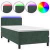 VidaXL Slat Bed Base with Mattress and LED, Upholstered Bed, Single Bed, Adult Bed for Interior Bedroom, 3134270